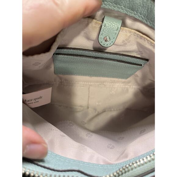 Kate Spade Authenticated Leather Margaux Med Convertible Crossbody Hazy Blue‎ - Picture 15 of 16